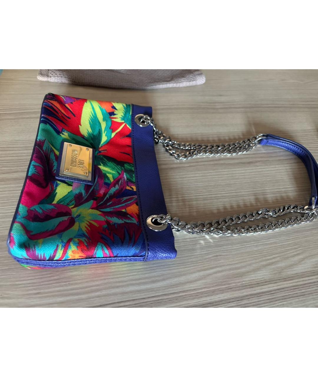 LOVE MOSCHINO Мульти кожаная сумка с короткими ручками, фото 2