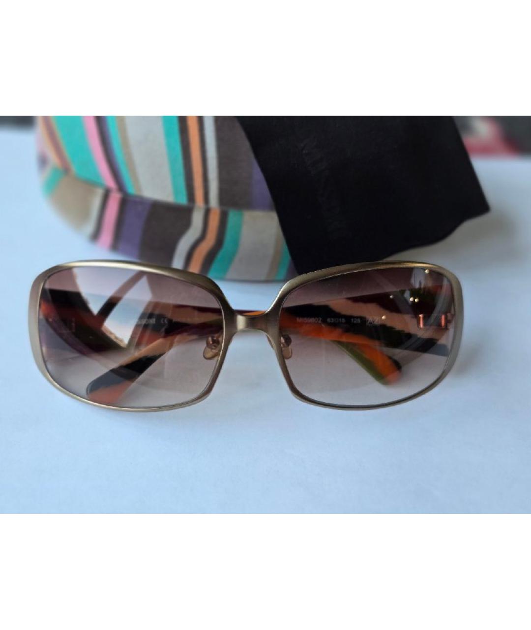 MISSONI Мульти металлические солнцезащитные очки, фото 7