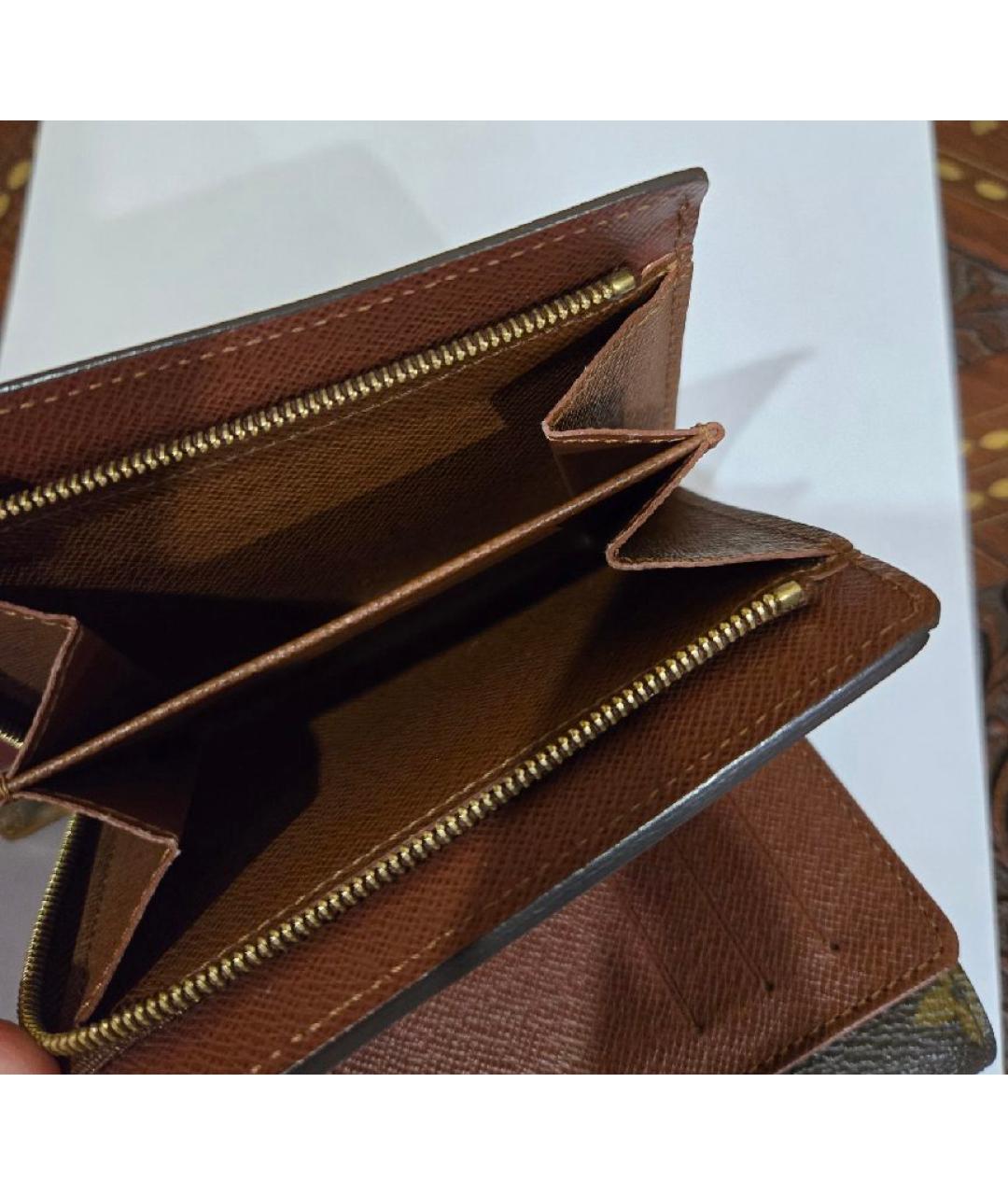 LOUIS VUITTON Коричневый кошелек, фото 3