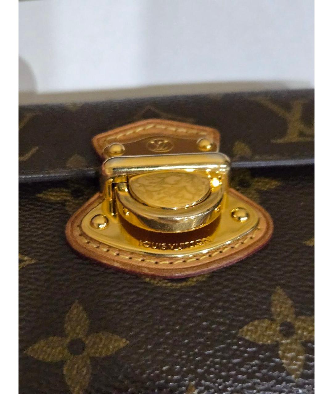 LOUIS VUITTON Коричневый кошелек, фото 6