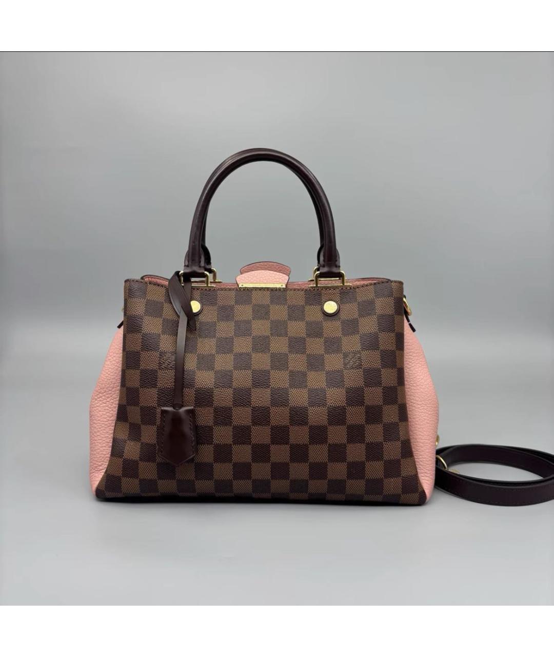 LOUIS VUITTON Розовая кожаная сумка с короткими ручками, фото 8