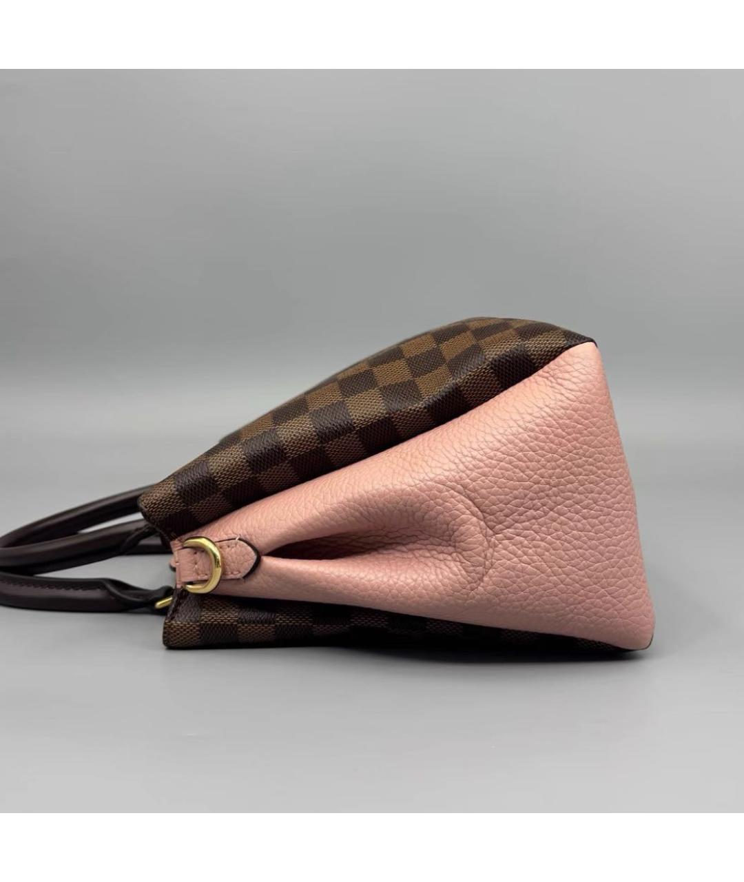LOUIS VUITTON Розовая кожаная сумка с короткими ручками, фото 3