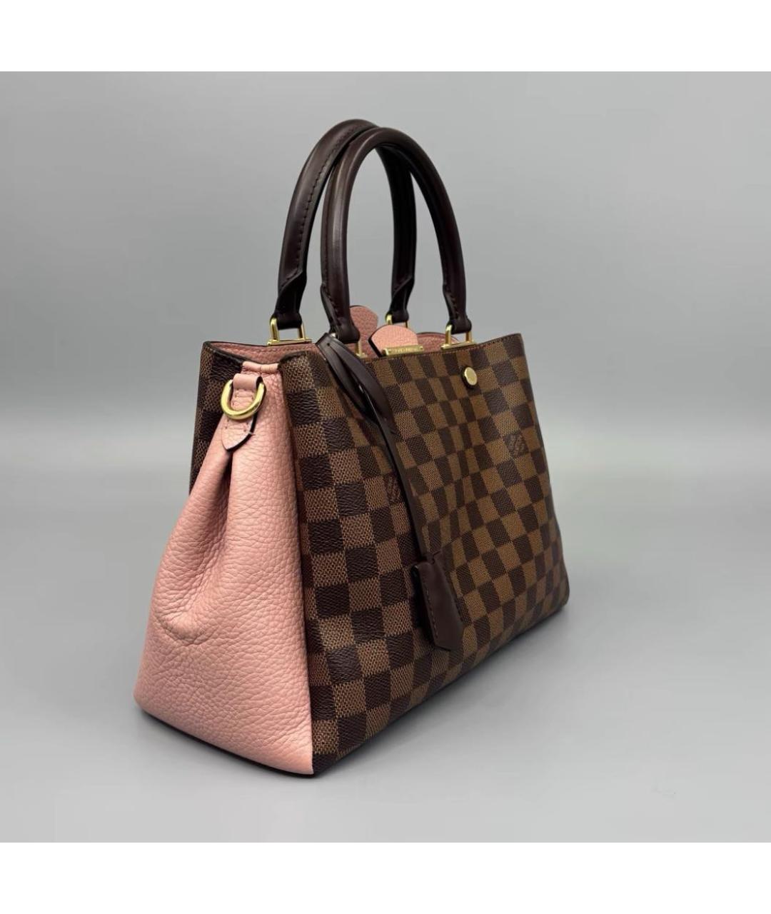 LOUIS VUITTON Розовая кожаная сумка с короткими ручками, фото 4
