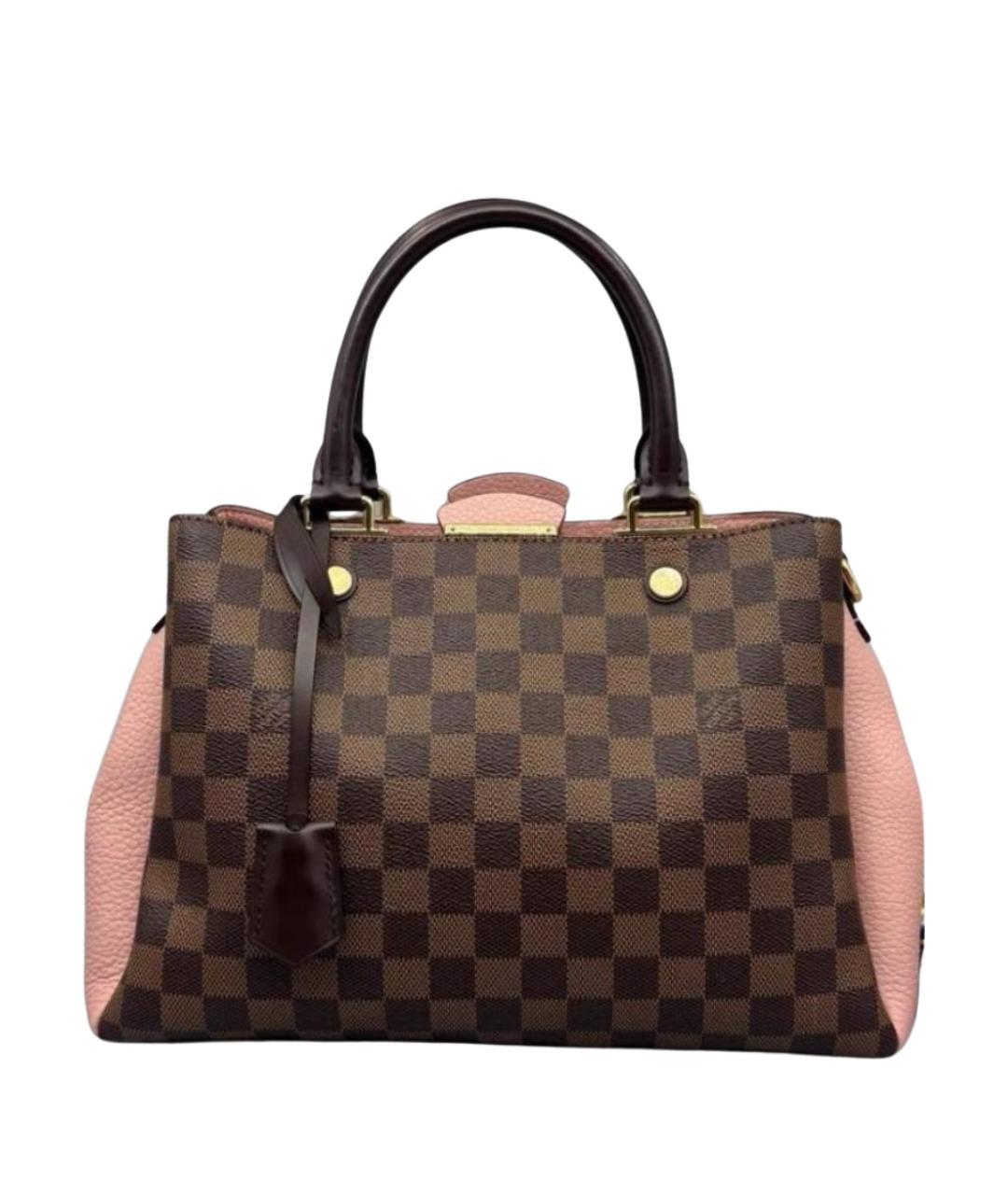 LOUIS VUITTON Розовая кожаная сумка с короткими ручками, фото 7