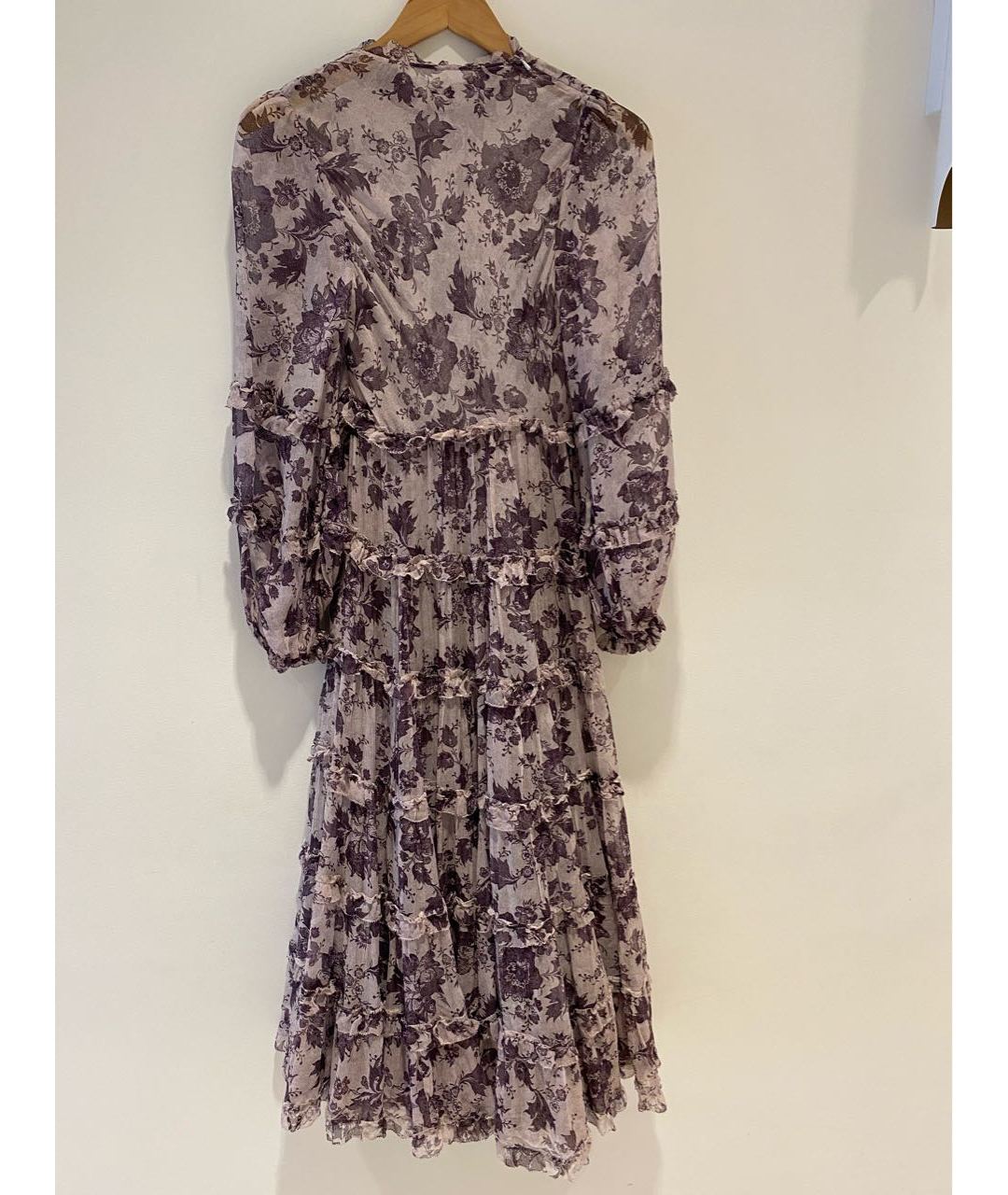 ZIMMERMANN Фиолетовое шелковое вечернее платье, фото 2