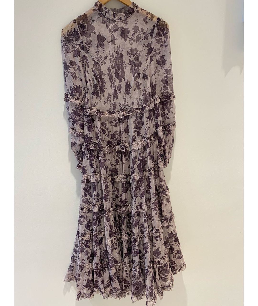 ZIMMERMANN Фиолетовое шелковое вечернее платье, фото 4