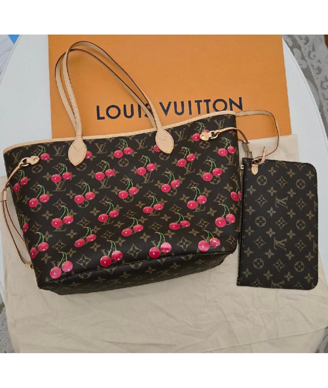 LOUIS VUITTON Коричневая сумка тоут, фото 6