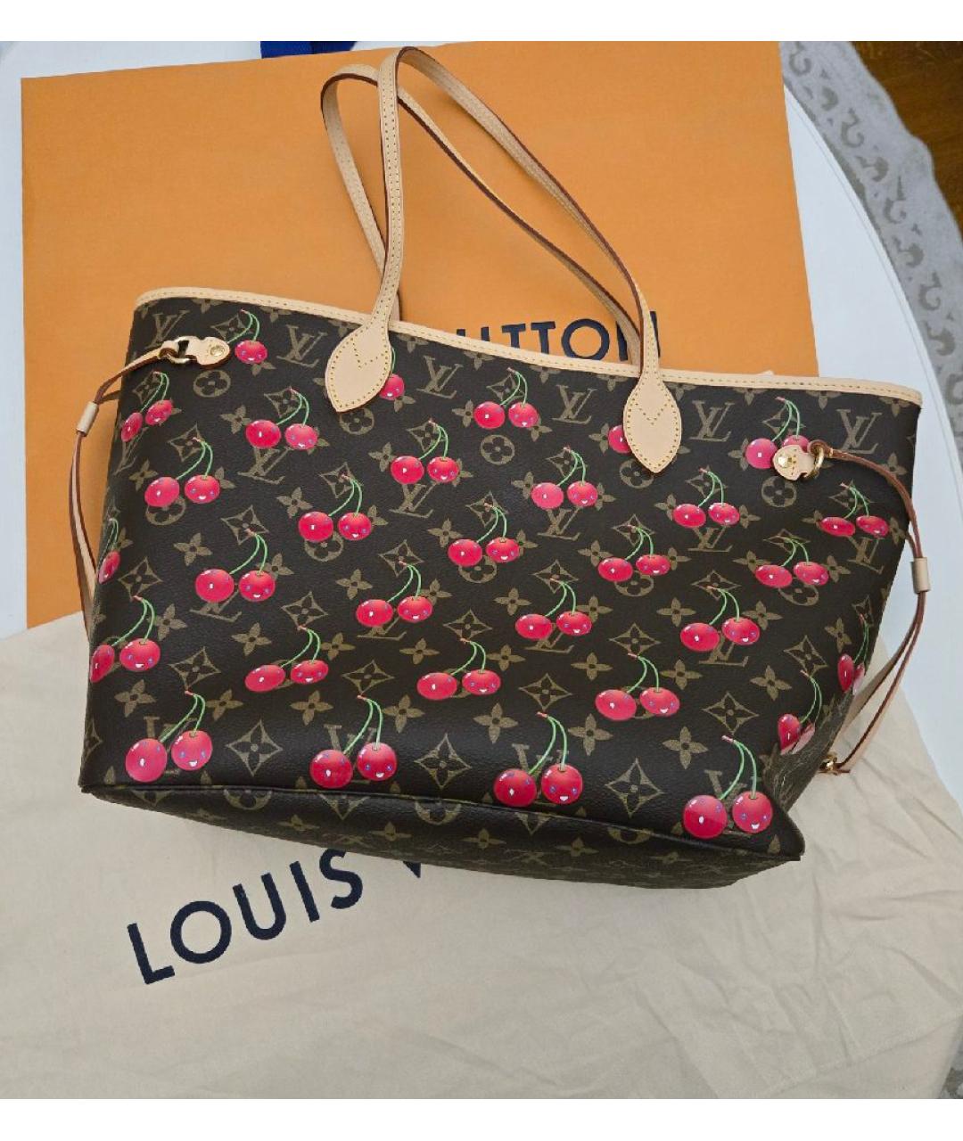 LOUIS VUITTON Коричневая сумка тоут, фото 4