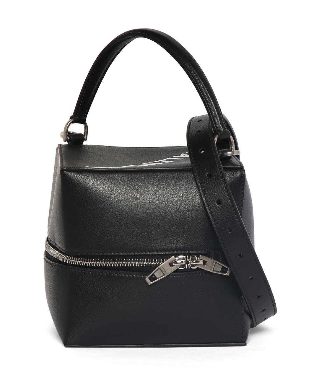 BALENCIAGA Черная кожаная сумка с короткими ручками, фото 10
