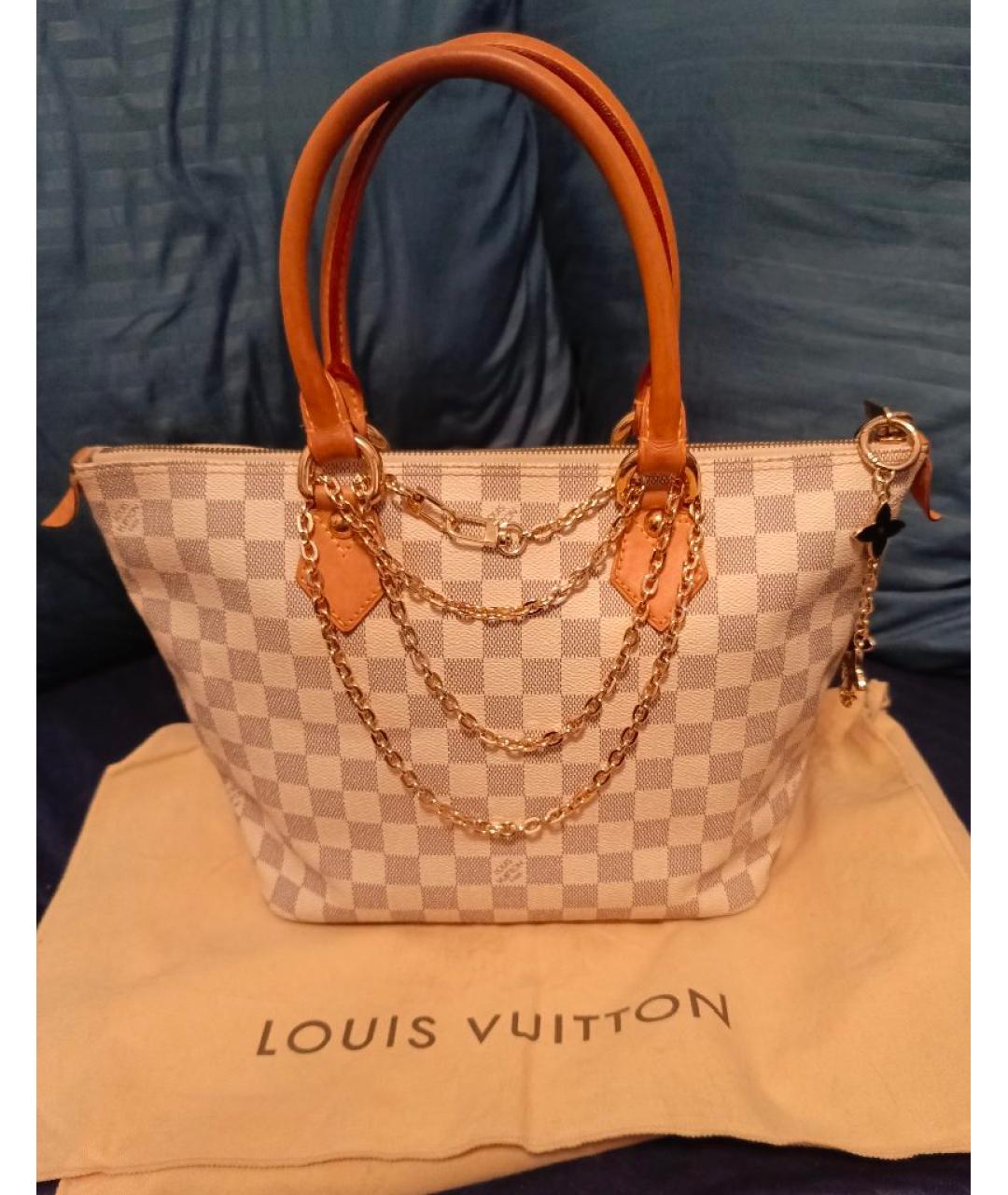 LOUIS VUITTON Белая сумка тоут, фото 7