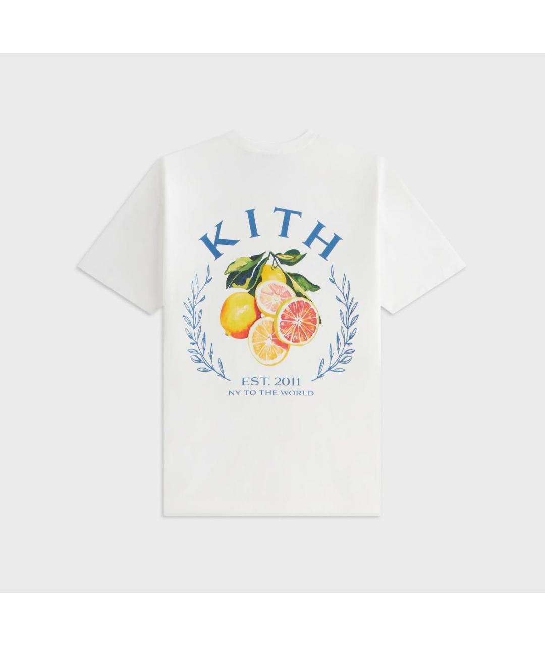 KITH Белая хлопковая футболка, фото 2