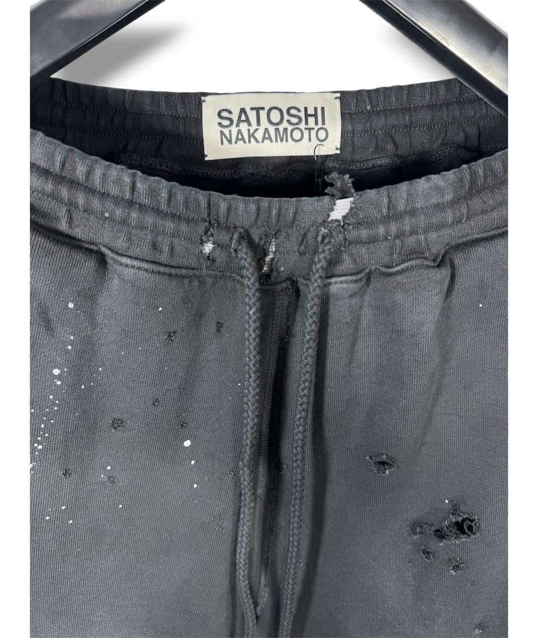 SATOSHI NAKAMOTO Черные повседневные брюки, фото 6