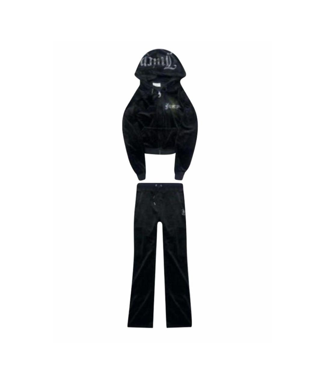 JUICY COUTURE Черный велюровый спортивные костюмы, фото 1