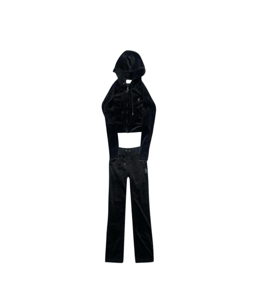 JUICY COUTURE Черный велюровый спортивные костюмы, фото 1