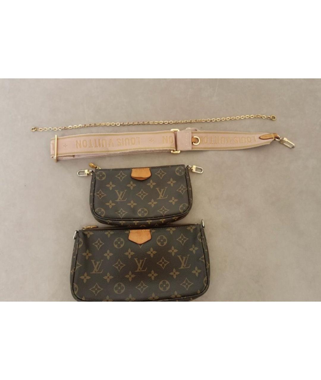 LOUIS VUITTON Коричневая сумка через плечо, фото 3