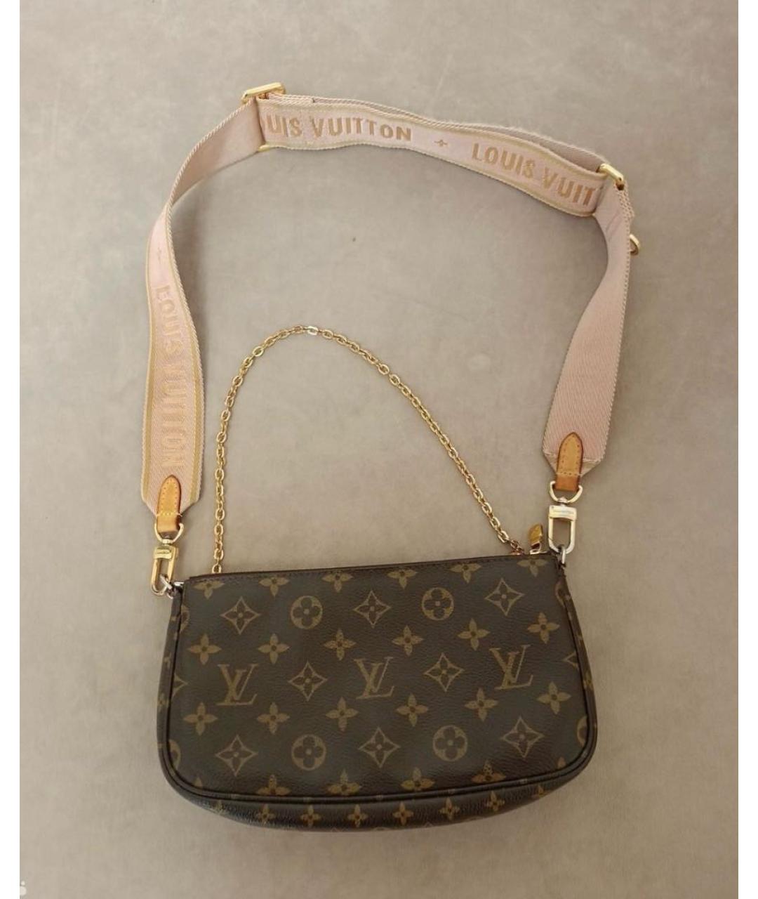 LOUIS VUITTON Коричневая сумка через плечо, фото 2
