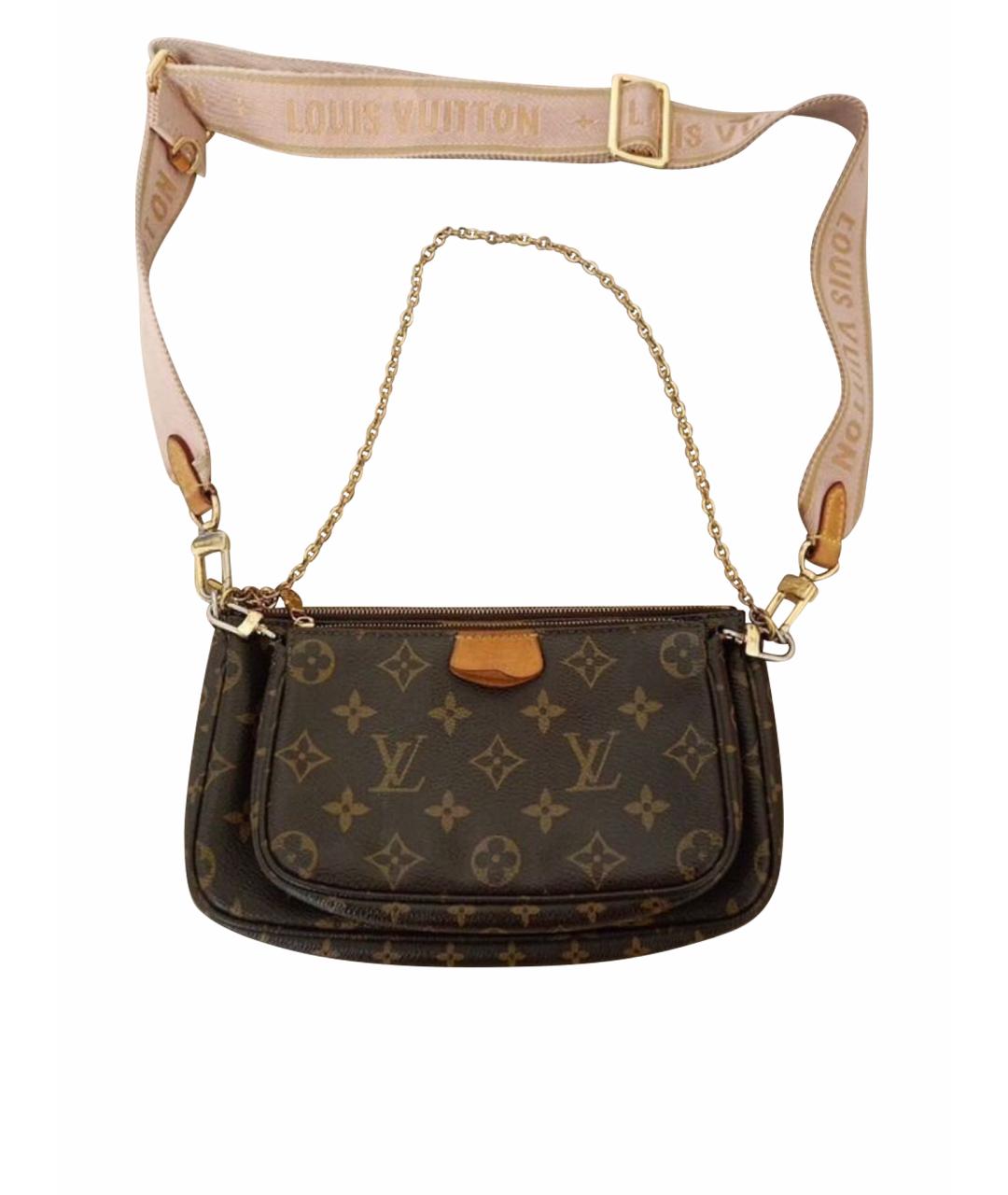 LOUIS VUITTON Коричневая сумка через плечо, фото 8