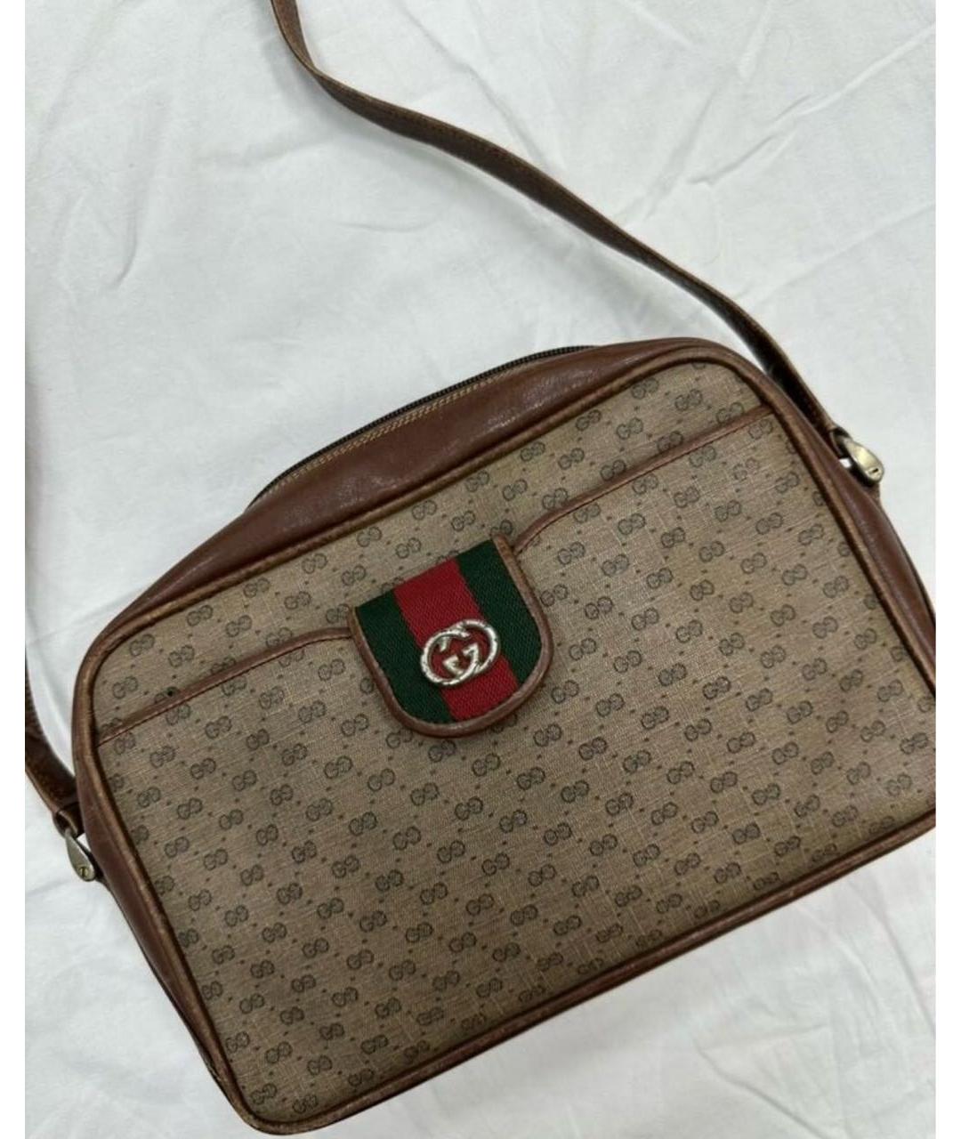 GUCCI Коричневая сумка через плечо, фото 3