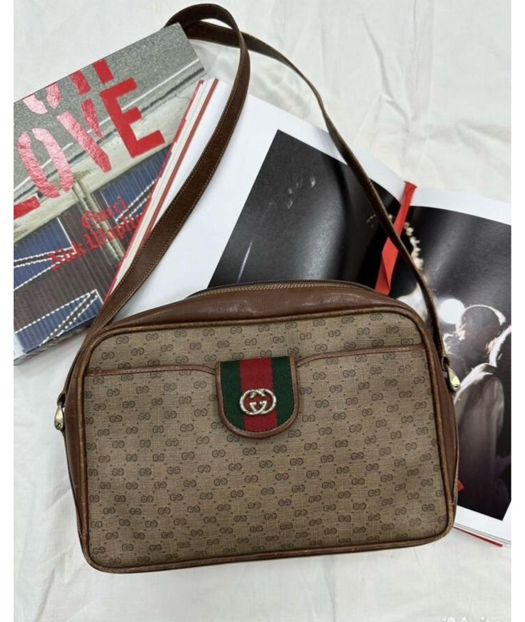 GUCCI Коричневая сумка через плечо, фото 2