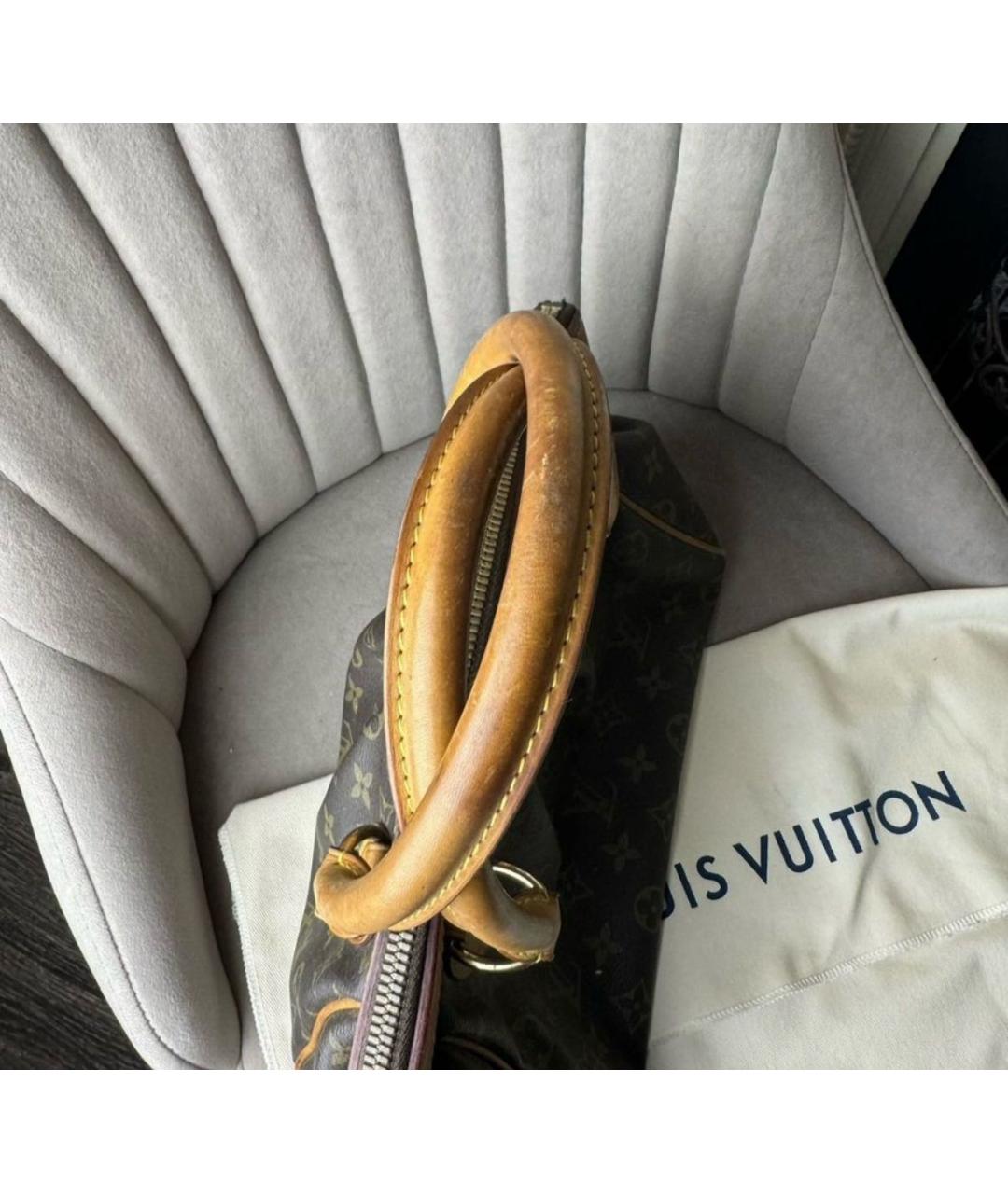 LOUIS VUITTON Коричневая сумка с короткими ручками, фото 4