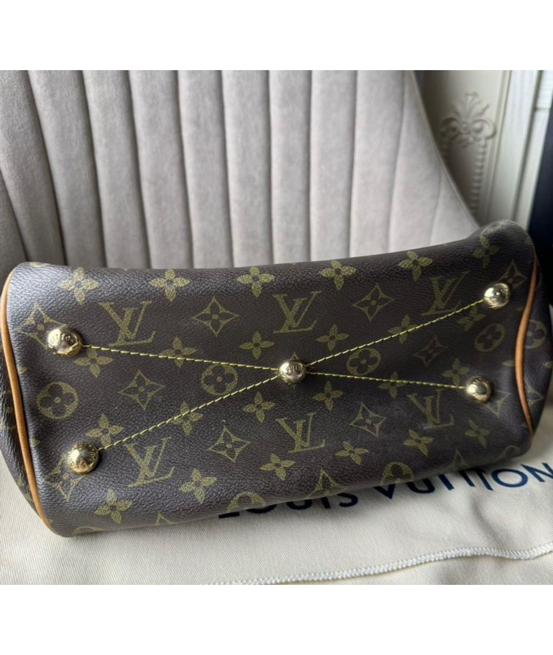 LOUIS VUITTON Коричневая сумка с короткими ручками, фото 3