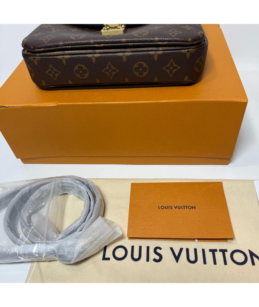 LOUIS VUITTON Коричневая сумка через плечо, фото 5