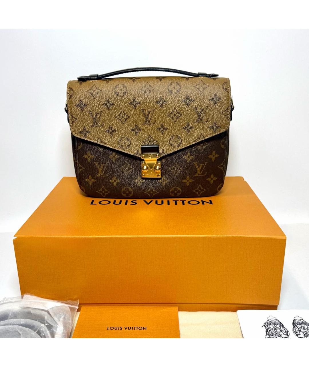 LOUIS VUITTON Коричневая сумка через плечо, фото 7
