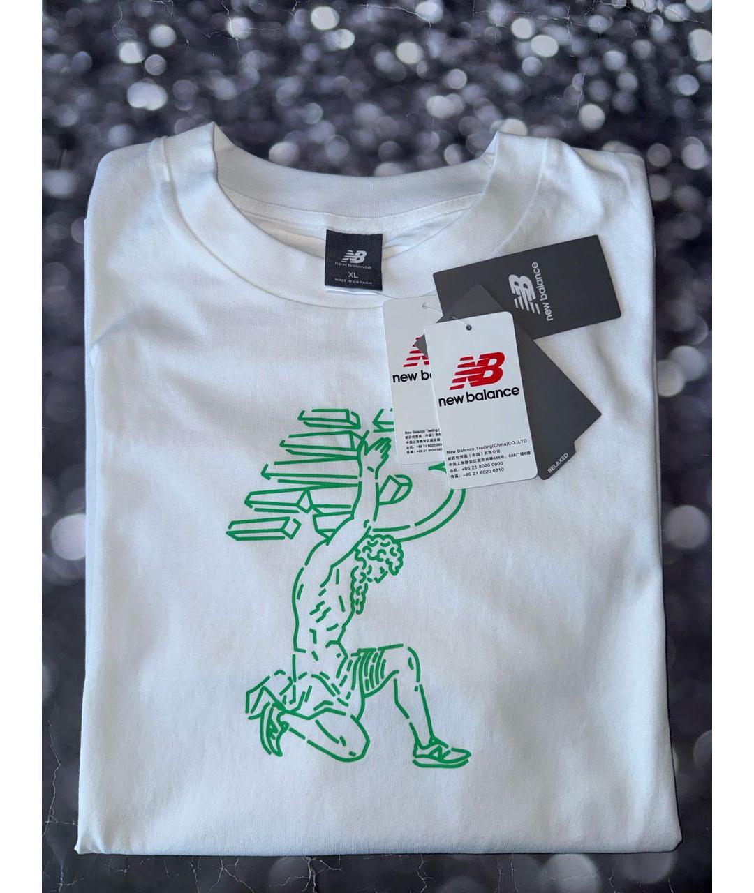 NEW BALANCE Белая хлопковая футболка, фото 7
