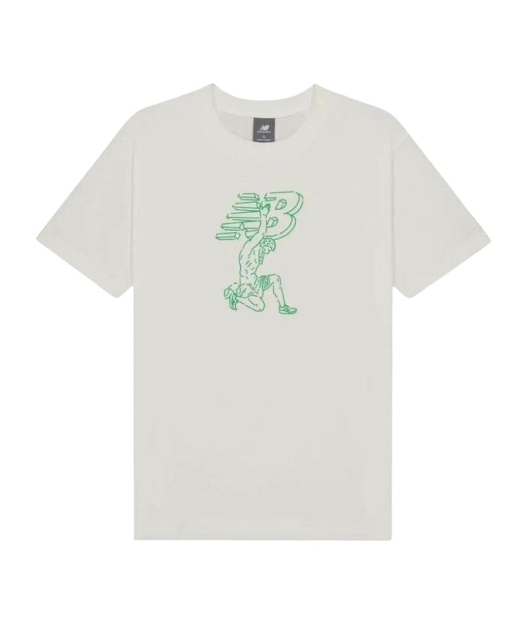 NEW BALANCE Белая хлопковая футболка, фото 1