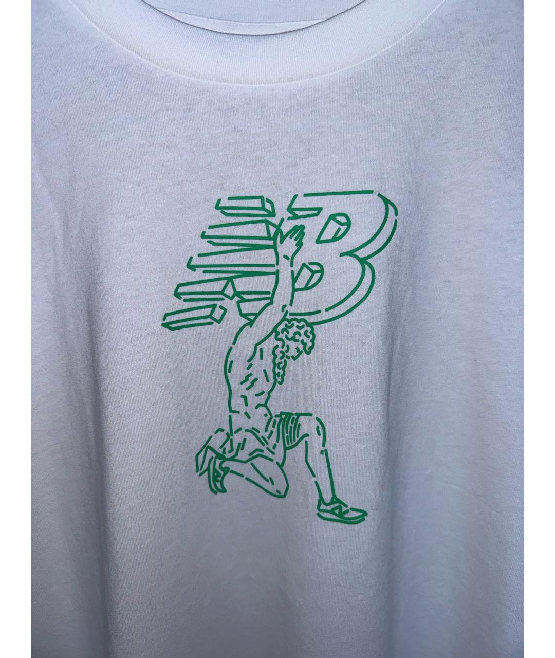 NEW BALANCE Белая хлопковая футболка, фото 4