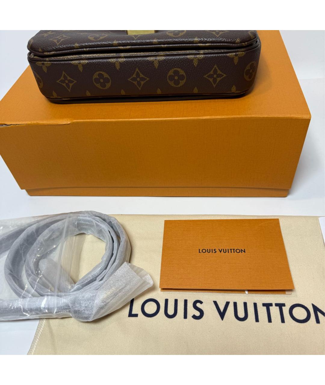 LOUIS VUITTON Коричневая сумка через плечо, фото 7