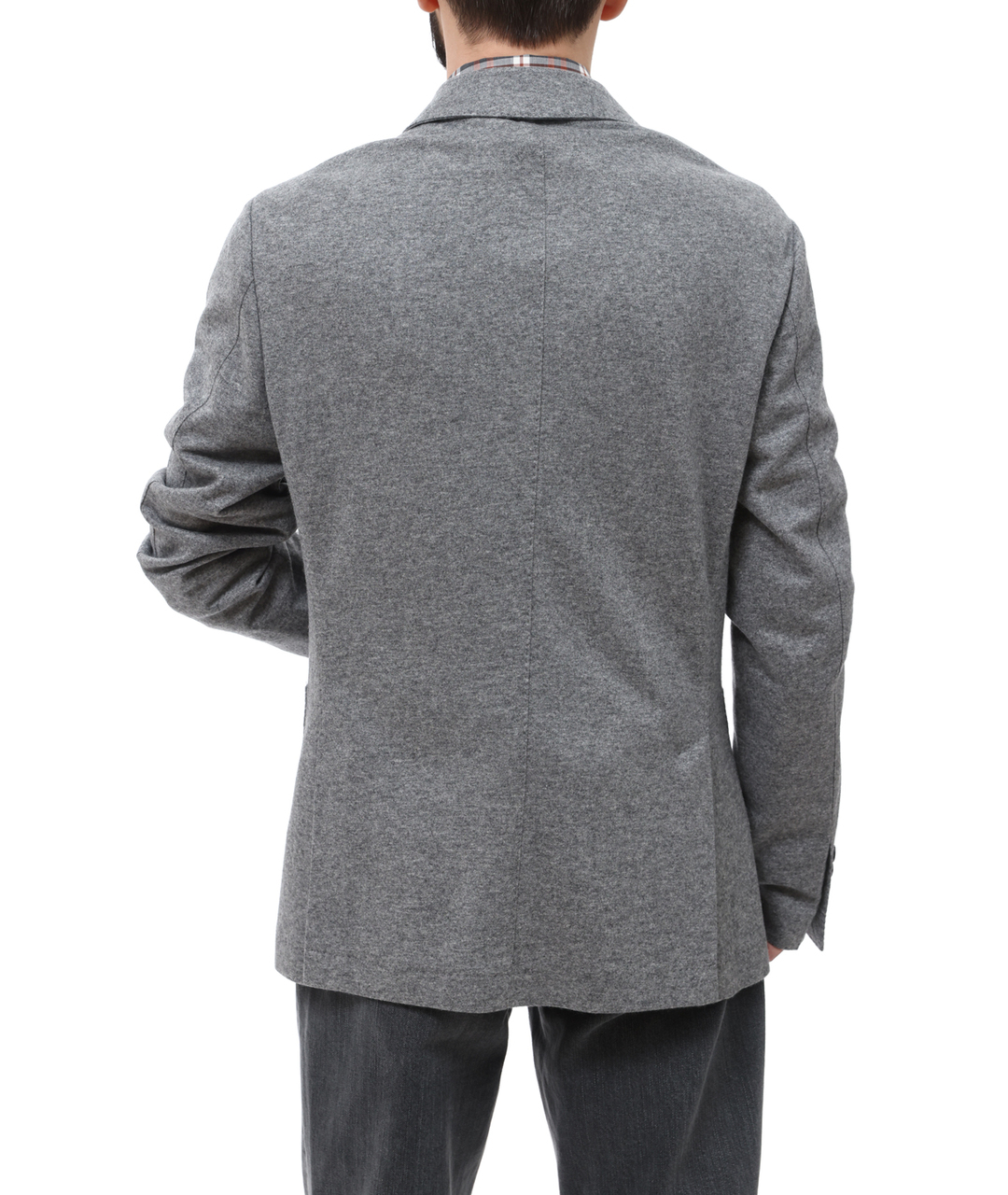 BRUNELLO CUCINELLI Серый кашемировый пиджак, фото 3