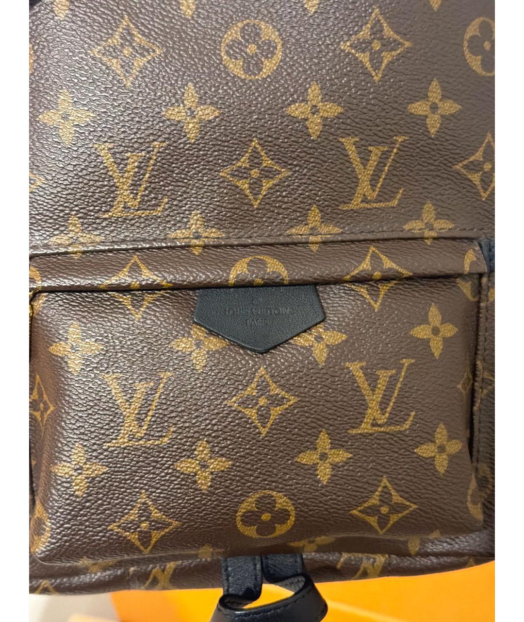 LOUIS VUITTON Коричневый кожаный рюкзак, фото 6