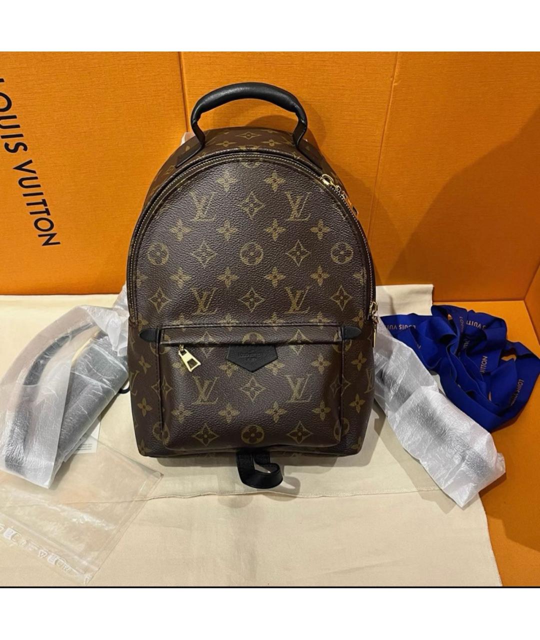 LOUIS VUITTON Коричневый кожаный рюкзак, фото 2