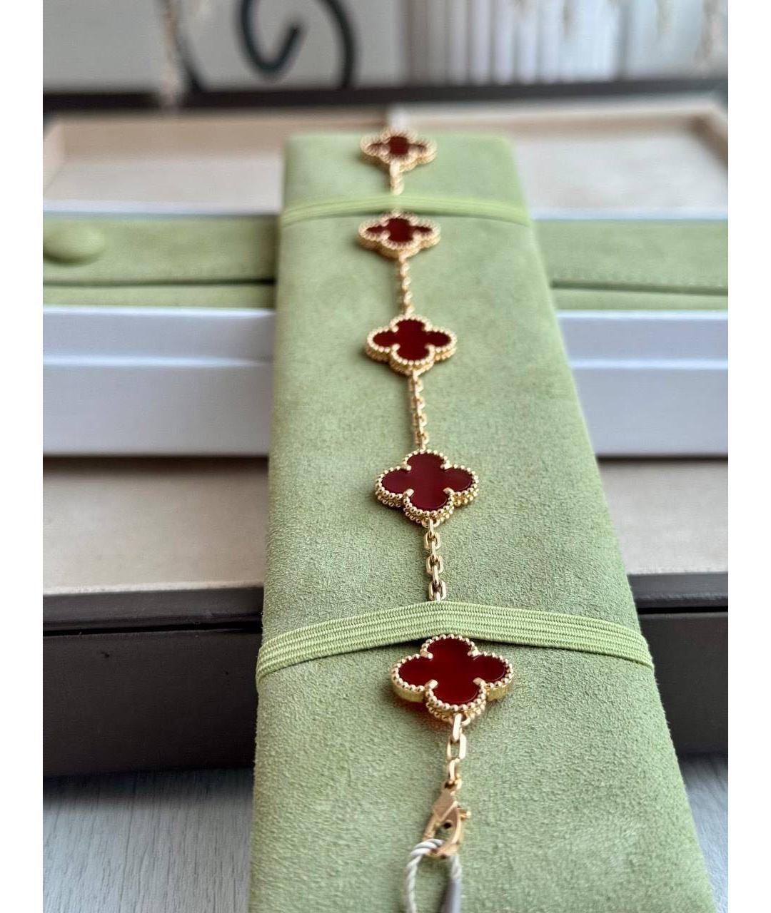 VAN CLEEF & ARPELS Красный браслет из желтого золота, фото 6