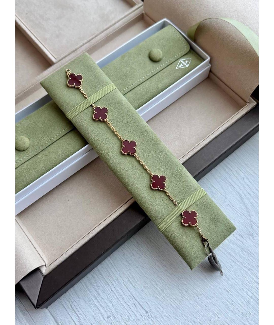 VAN CLEEF & ARPELS Красный браслет из желтого золота, фото 5