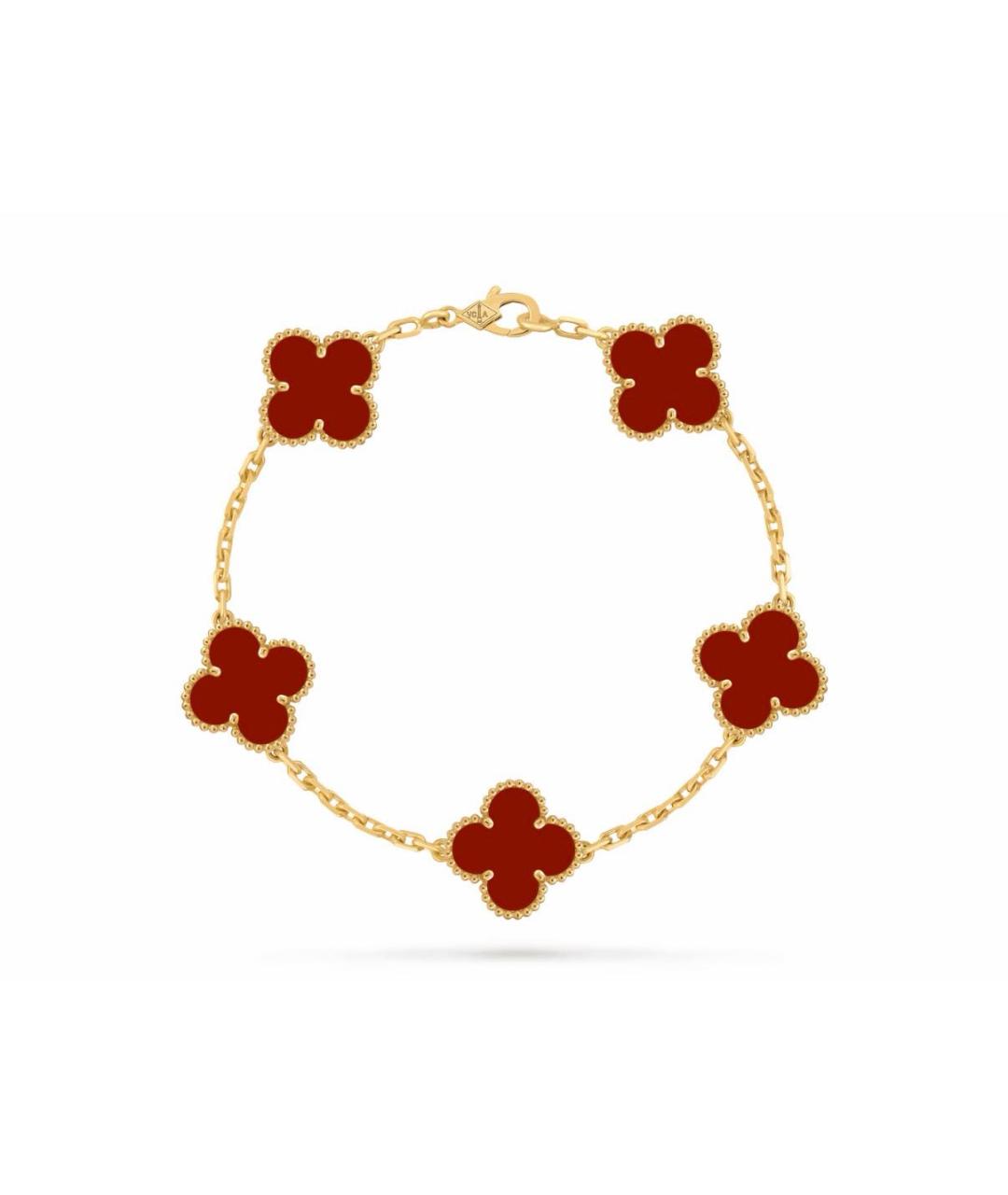 VAN CLEEF & ARPELS Красный браслет из желтого золота, фото 1