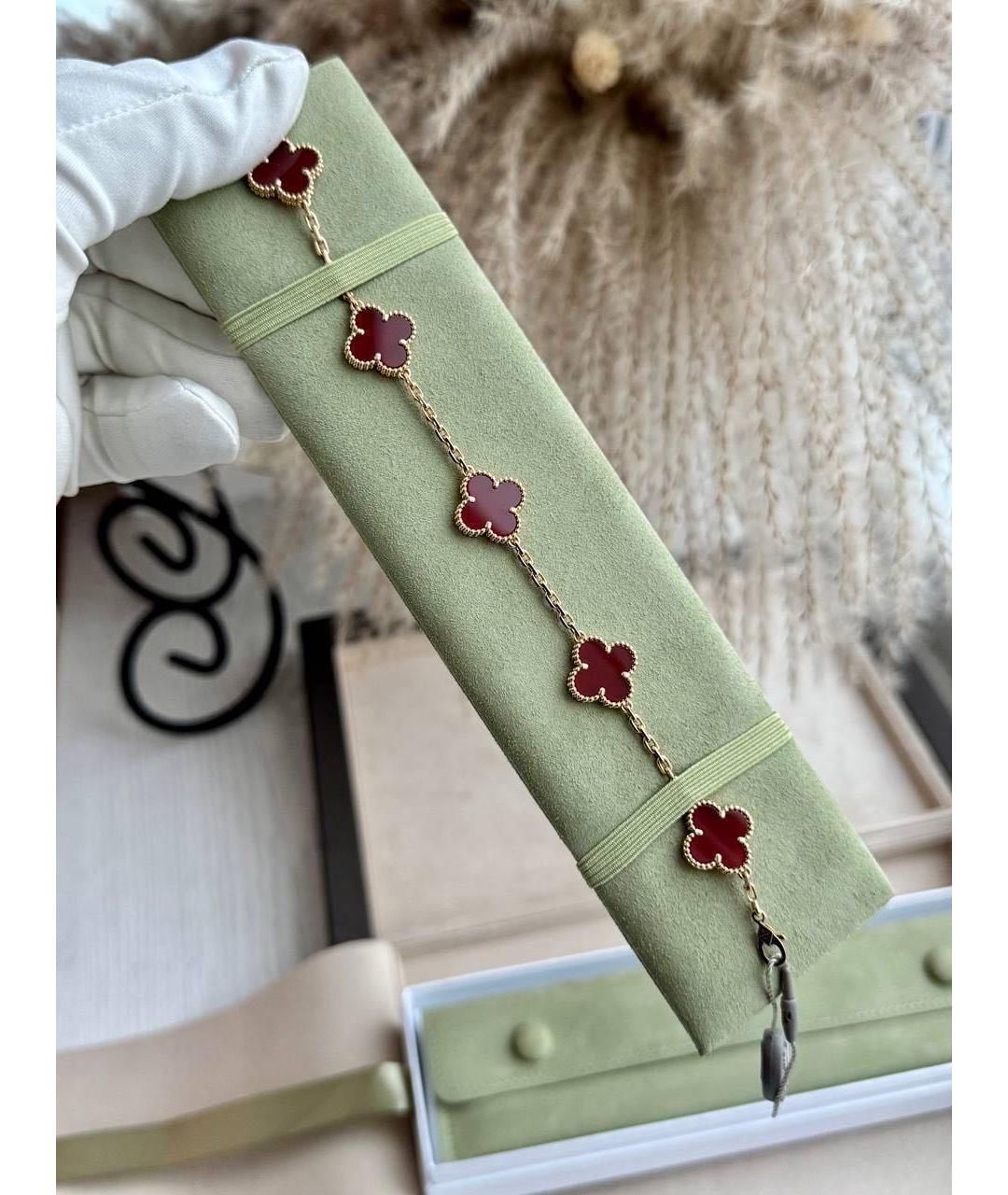 VAN CLEEF & ARPELS Красный браслет из желтого золота, фото 4