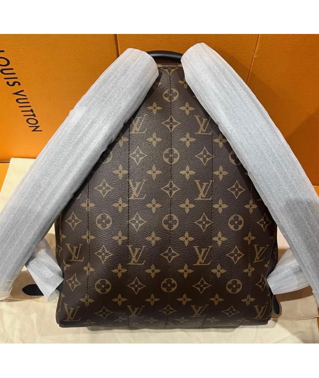 LOUIS VUITTON Коричневый кожаный рюкзак, фото 4