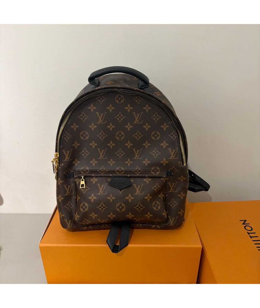 LOUIS VUITTON Коричневый кожаный рюкзак, фото 8