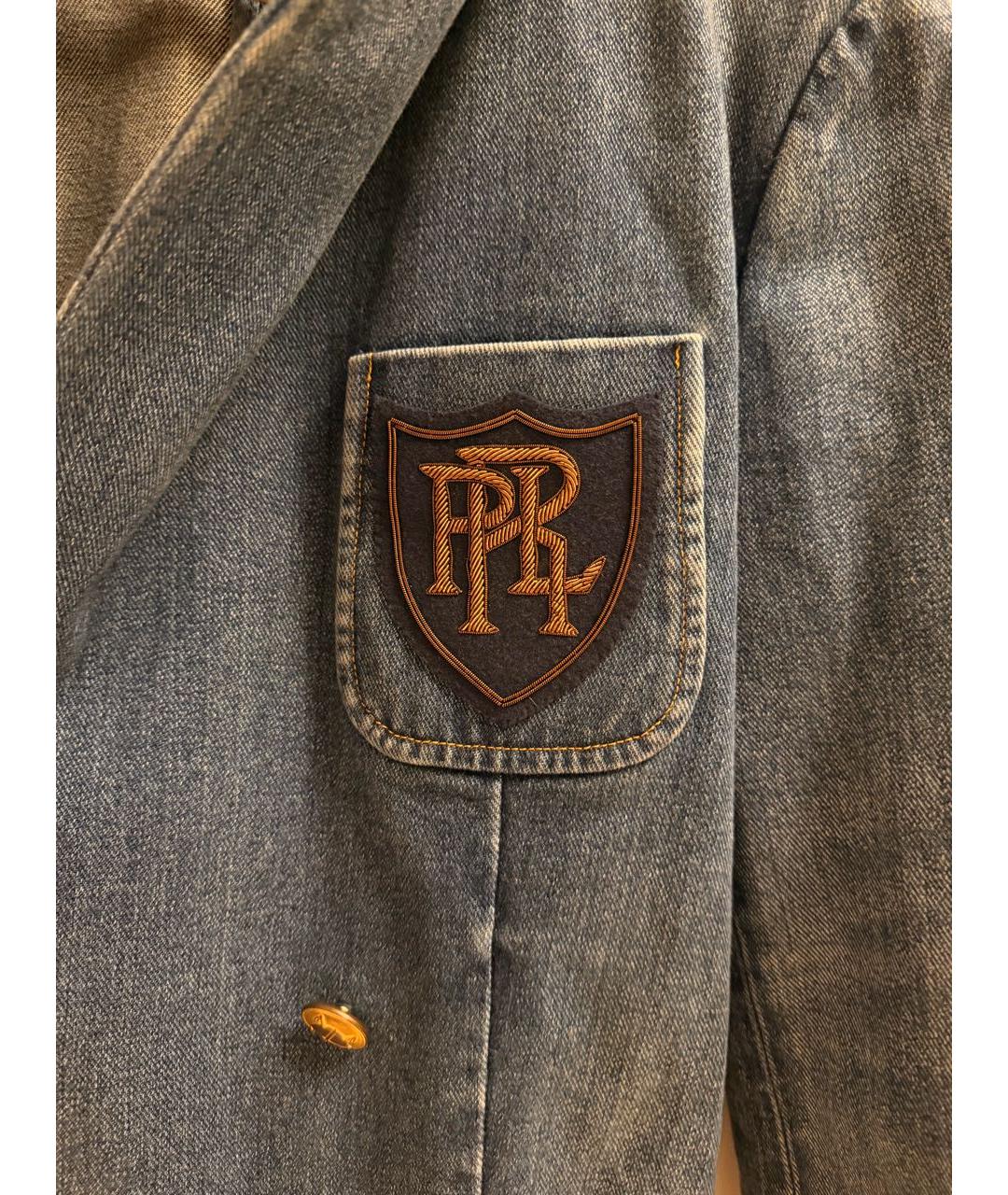POLO RALPH LAUREN Синий деним жакет/пиджак, фото 3