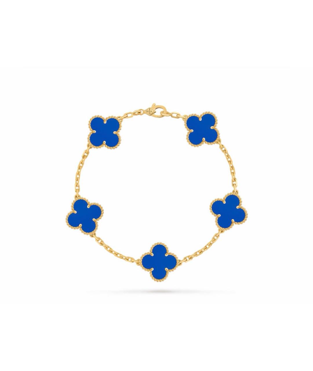 VAN CLEEF & ARPELS Синий браслет из желтого золота, фото 1