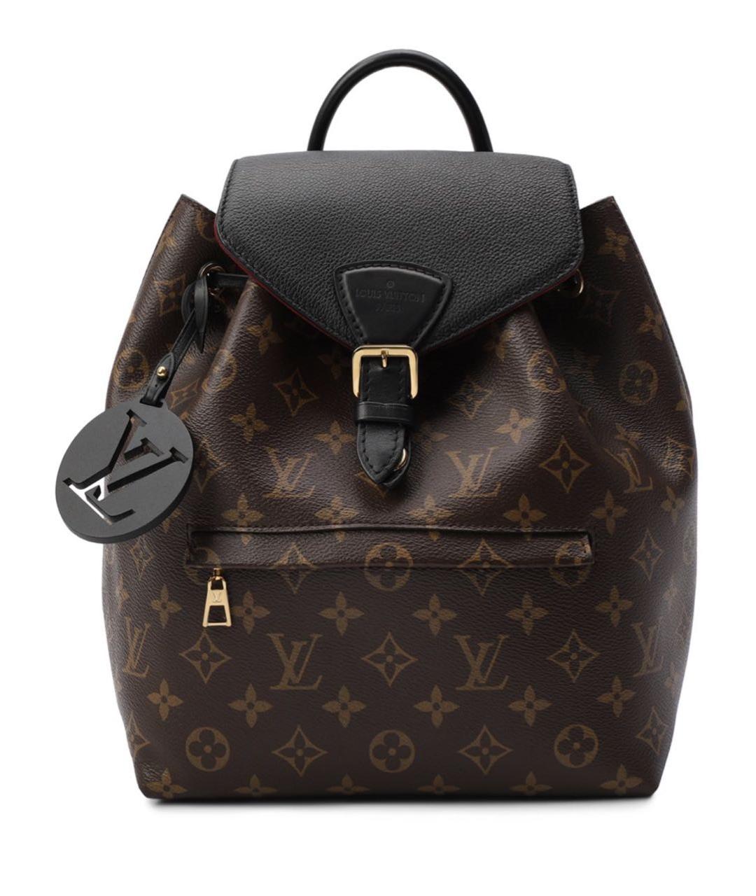 LOUIS VUITTON Коричневый кожаный рюкзак, фото 1