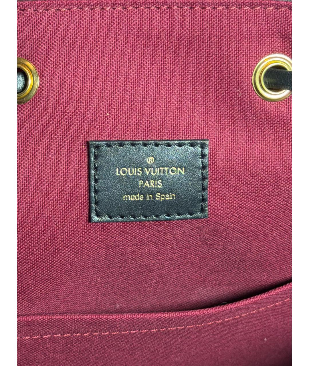 LOUIS VUITTON Коричневый кожаный рюкзак, фото 7
