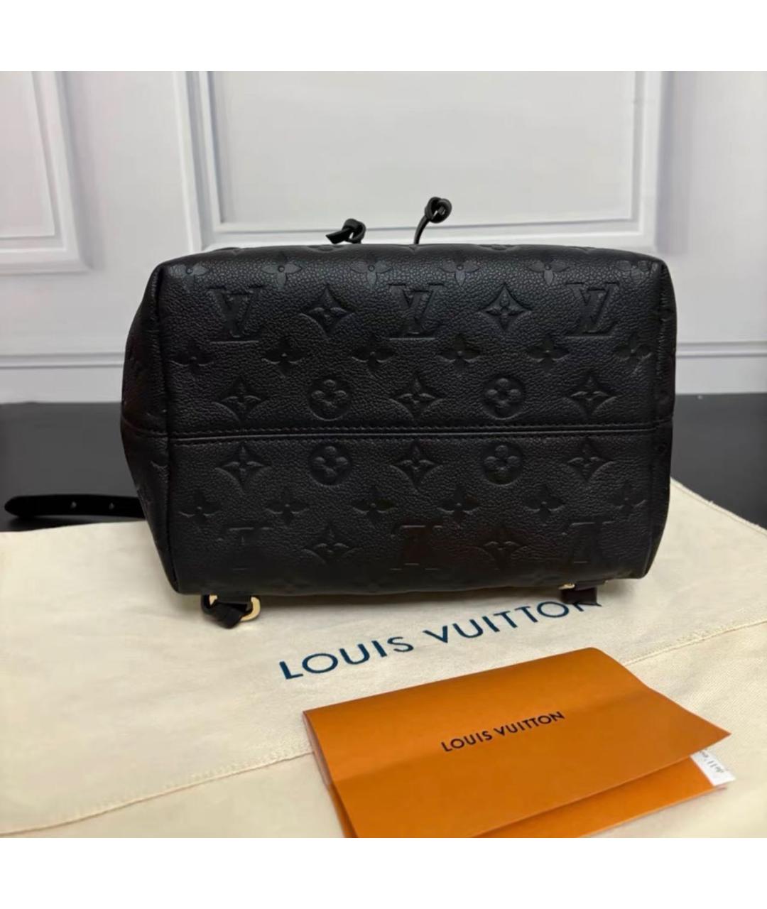 LOUIS VUITTON Черный кожаный рюкзак, фото 6