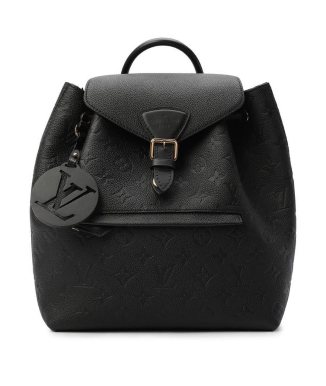 LOUIS VUITTON Черный кожаный рюкзак, фото 1
