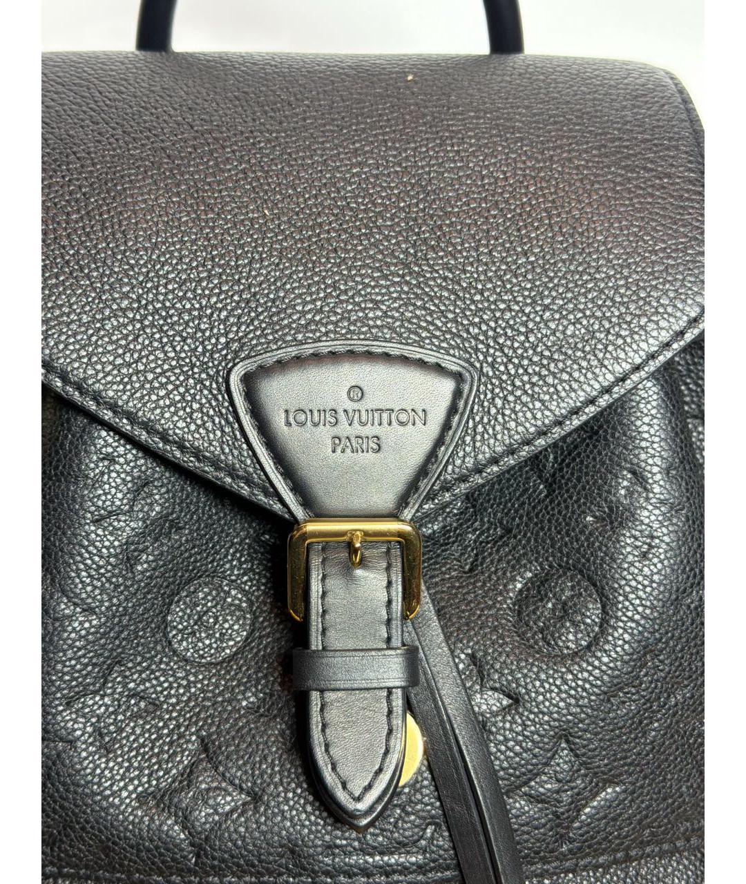 LOUIS VUITTON Черный кожаный рюкзак, фото 8