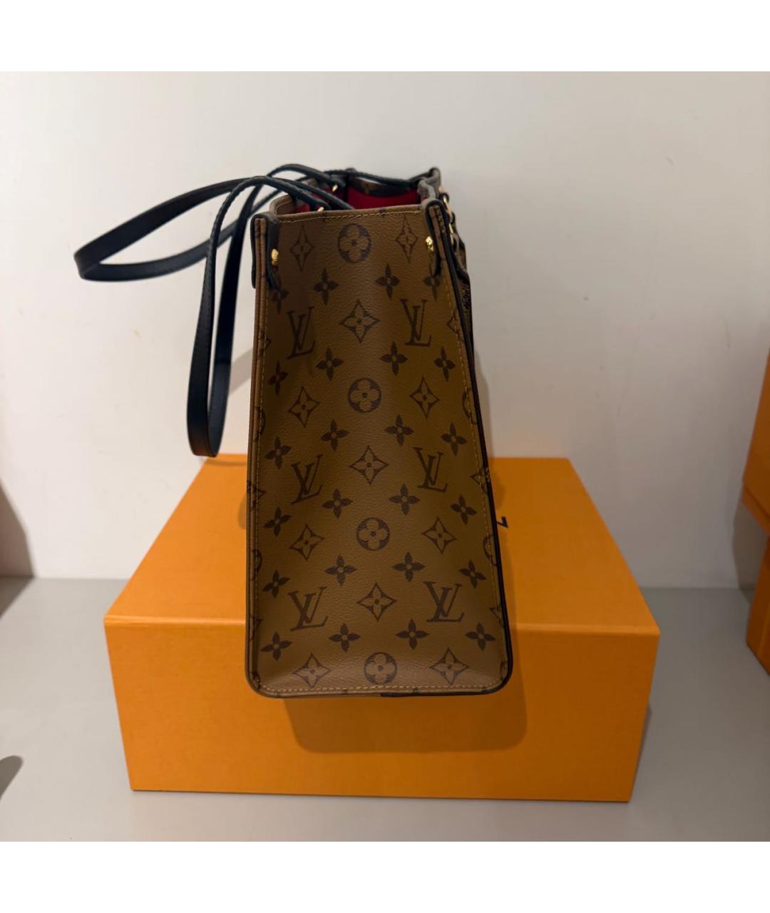 LOUIS VUITTON Коричневая сумка тоут, фото 4