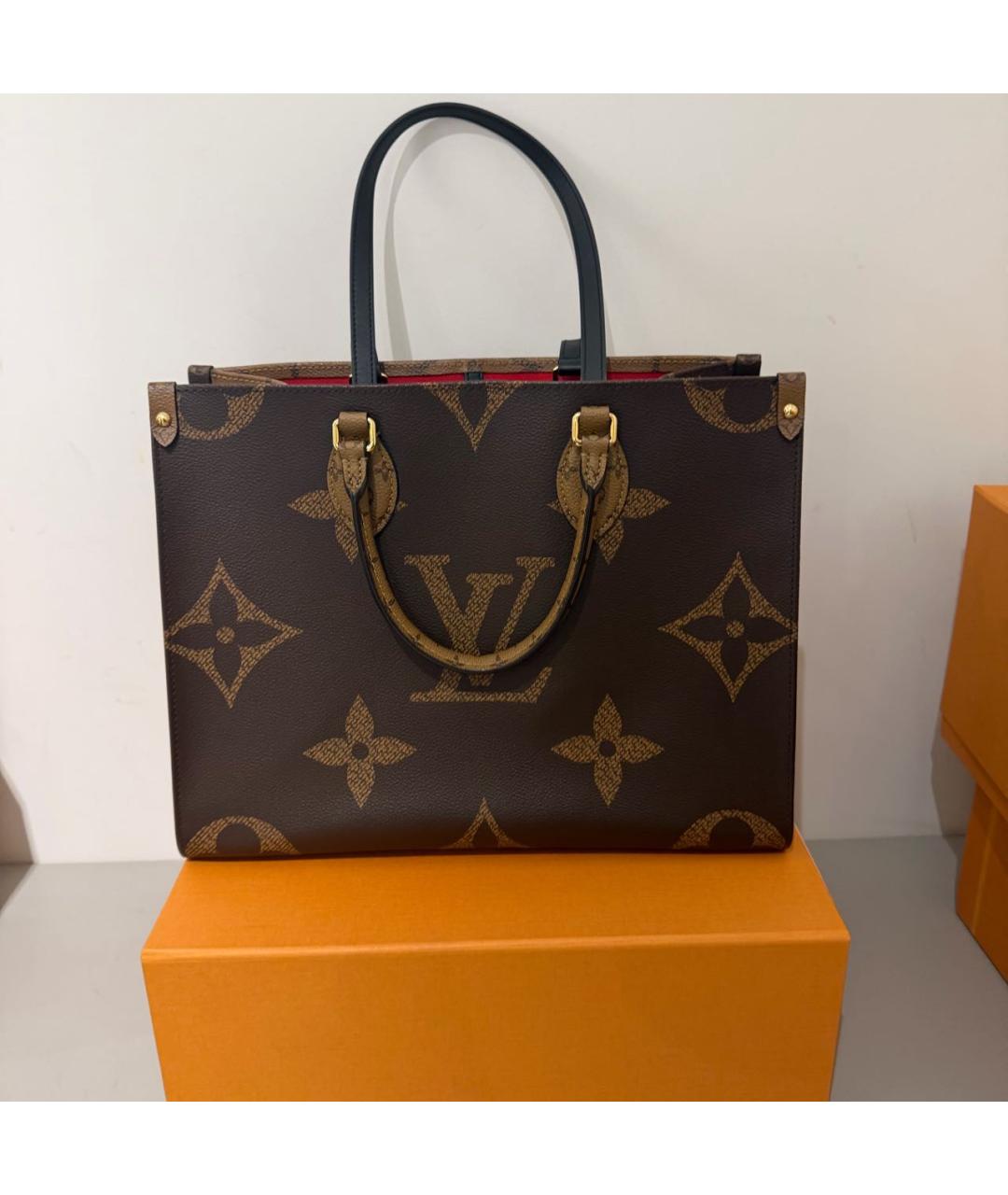 LOUIS VUITTON Коричневая сумка тоут, фото 3