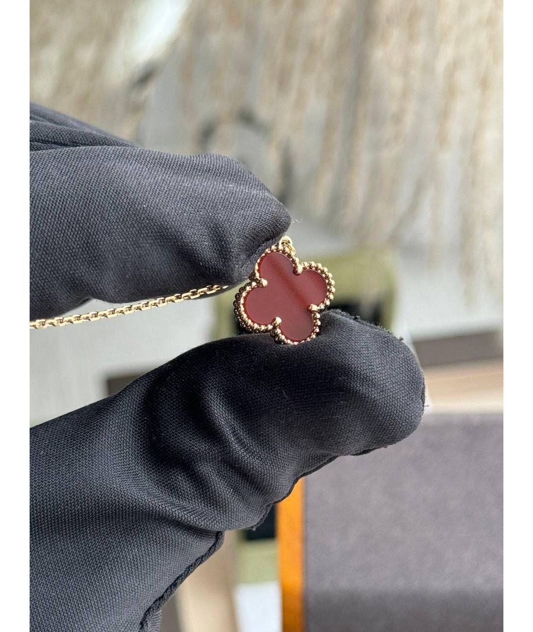 VAN CLEEF & ARPELS Красная подвеска из желтого золота, фото 4